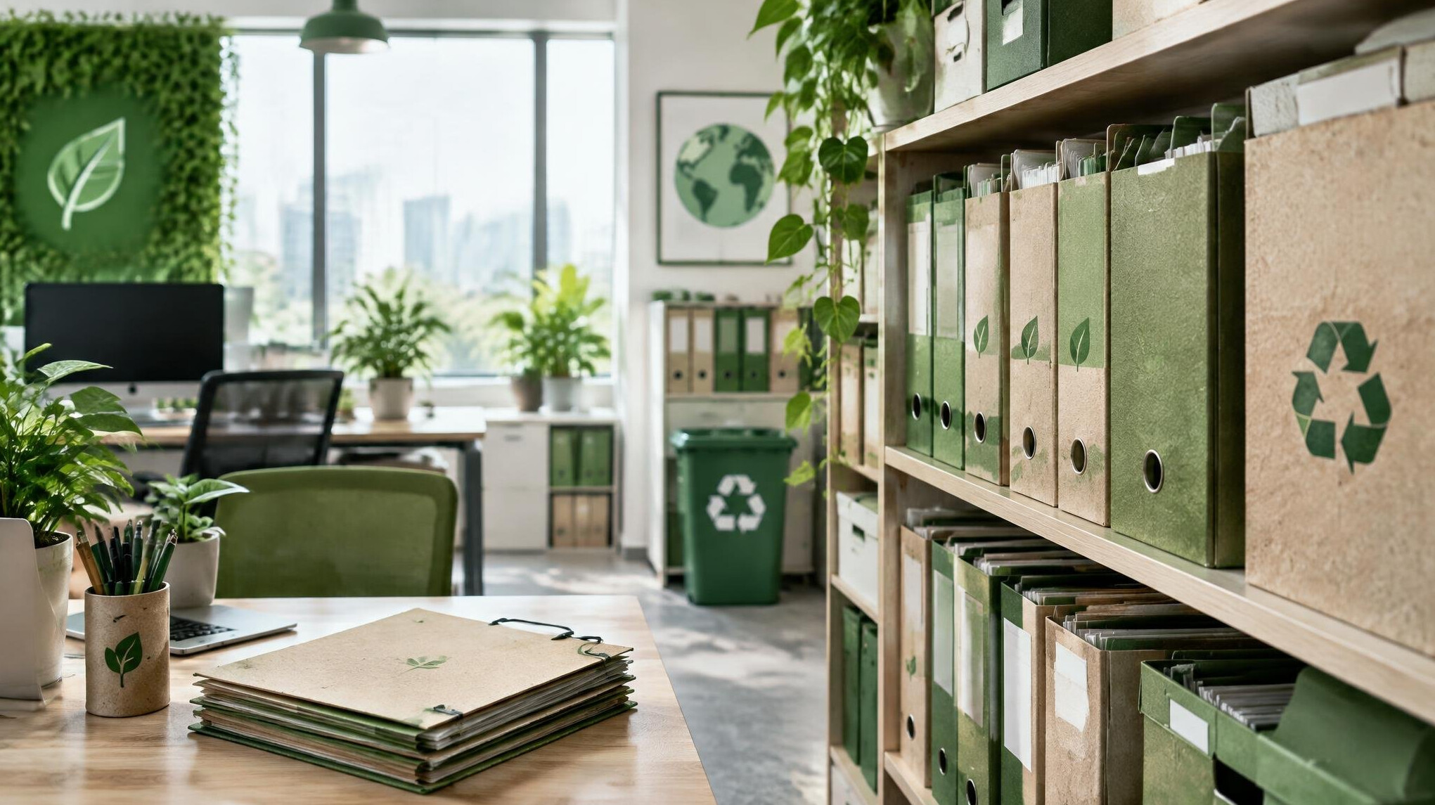modern green office archive