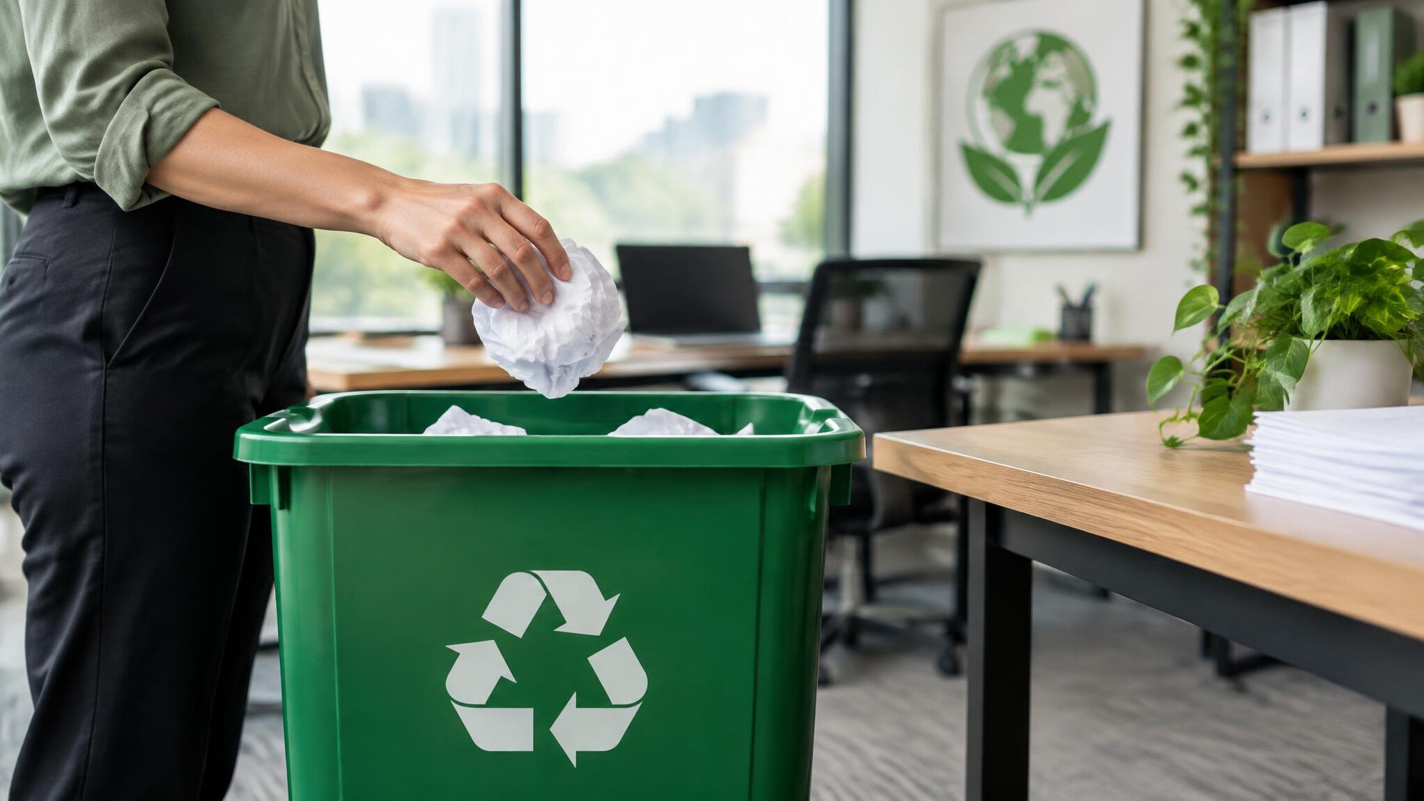 recycling paper waste
