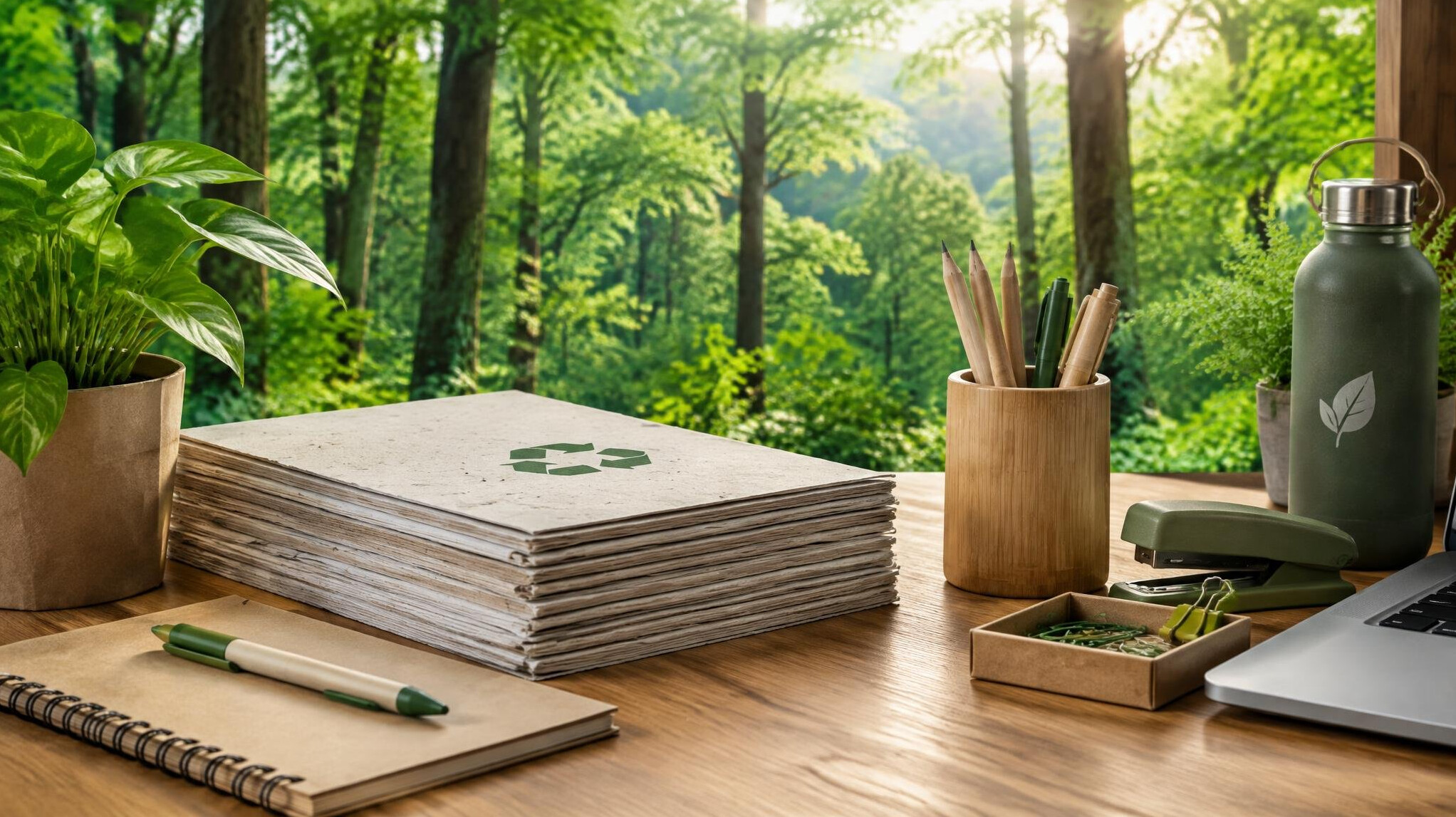 green forest trees