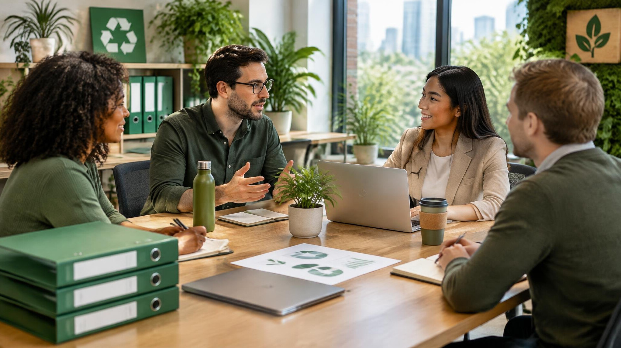 sustainable business meeting